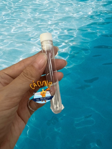 Ống Trữ Atermia 5ml Mica - Ống Đựng Artemia Nhựa Cứng Trong đựng thức ăn cho cá cảnh (LOẠI 1)