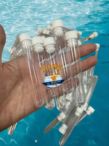 Ống Trữ Atermia 5ml Mica - Ống Đựng Artemia Nhựa Cứng Trong đựng thức ăn cho cá cảnh (LOẠI 1)