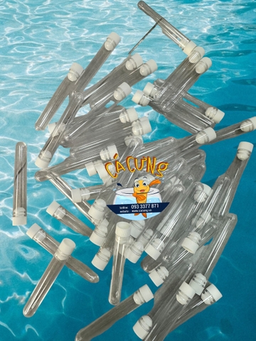 Ống Trữ Atermia 5ml Mica - Ống Đựng Artemia Nhựa Cứng Trong đựng thức ăn cho cá cảnh (LOẠI 1)