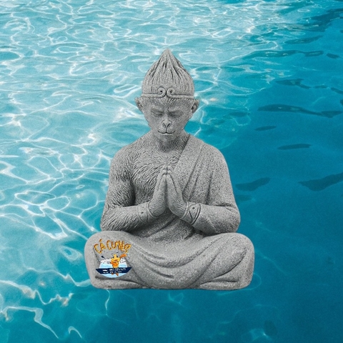 Tượng Tôn Ngộ Không Bằng Đá Sa Thạch Sắc Nét - Tề Thiên Đại Thánh Trang Trí Tiểu Cảnh Hồ Cá (Hàng Loại 1)