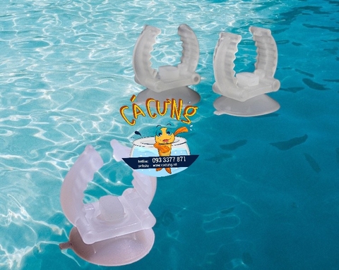 Hít kính kẹp giữ Đèn, Sưởi, UV, Ống nước | Nút Hít Kẹp treo Phi Ø22 Cho hồ cá cảnh (Hàng Loại 1)