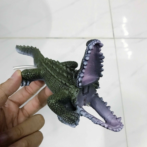 Tiểu Cảnh Cá Sấu - Mô hình cá sấu có sủi oxy trang trí bể cá cảnh thêm sinh động (Hàng Loại 1)