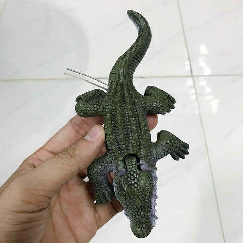 Tiểu Cảnh Cá Sấu - Mô hình cá sấu có sủi oxy trang trí bể cá cảnh thêm sinh động (Hàng Loại 1)