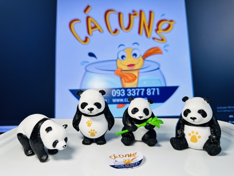 Gấu Trúc - Gấu Panda Trang Trí Hồ Cá, Bể Cá, Chậu Cây, Tiểu Cảnh Terrarium (Hàng Loại 1)