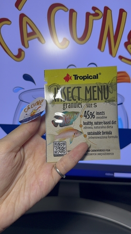 Tropical INSECT MENU (Hàng Test 3g) Thức ăn cá cảnh cao cấp từ Côn Trùng giàu Protein cho cá cảnh