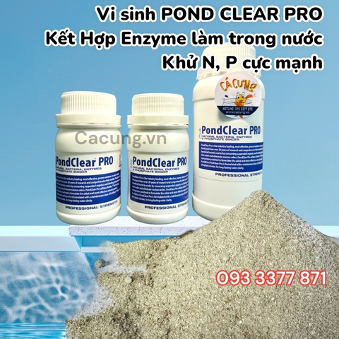 PondClear PRO (Hộp 250g) - Vi Sinh phân hủy mùn bả hữu cơ, làm trong nước cho hồ cá (Hàng Công Ty)