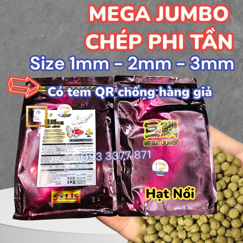 Cám Mega Jumbo Chép Phi Tần & Phượng Vũ | Hạt nổi - hỗ trợ tăng màu sắc, sáng da, dài vây (Hàng Cty)