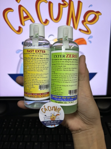 BỘ SẢN PHẨM NMF: EXTER ĐỎ - EXTER ZERO - FAST EXTER - TÍM TINH KHIẾT - NUTRIFISH - Go icon vitamin B12 cá cảnh (Hàng Công Ty)