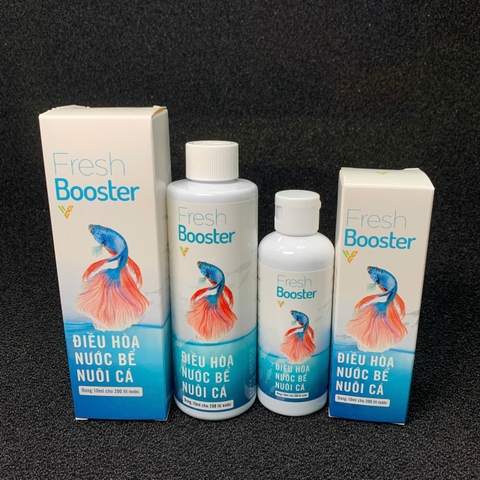 Fresh booster 100ml KHỬ CLO - Khử nước - Khử kim loại nặng- Chống sốc cá (Hàng Cty)