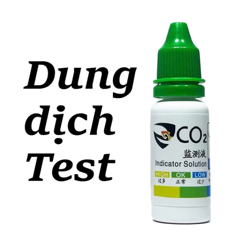 Bộ Test Đo CO2 Giọt Nước - Kiểm Tra Nồng Độ CO2 Cao Cấp Cho Hồ Cá, Bể Cá Thuỷ Sinh