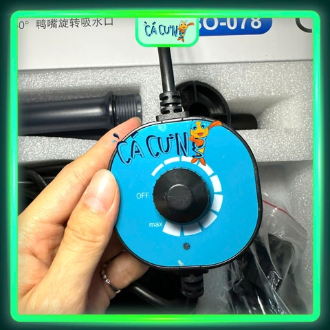 Máy Hút Vệ Sinh Hồ Cá Sobo DC 12V Chống Giật Điều Chỉnh Lưu Lượng BO-078 & BO-028 BO-058 (Hàng CTY))