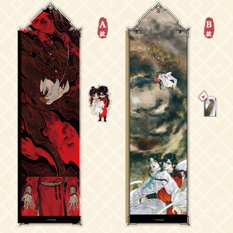 Combo bookmark & kẹp acrylic manhua Thiên Quan Tứ Phúc Hoa Thành Tạ Liên, hàng chính hãng AIMON