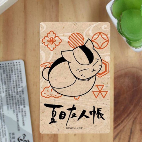 Miếng dán card Nyanko-sensei (Natsume Yuujinchou) nhiều mẫu, chính hãng MUSE