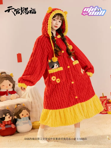 Váy ngủ bông donghua Thiên Quan Tứ Phúc Hoa Thành Tạ Liên series Long Hạ Tân Hi, hàng chính hãng MiniDoll