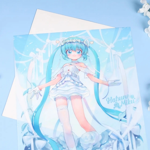 Poster trong suốt Hatsune Miku series Hẹn Ước Miku 39, hàng chính hãng BEMOE