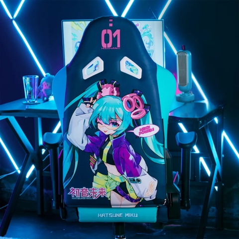 Ghế gaming Hatsune Miku mẫu Vị Lai Chi Tinh, hàng chính hãng BEMOE