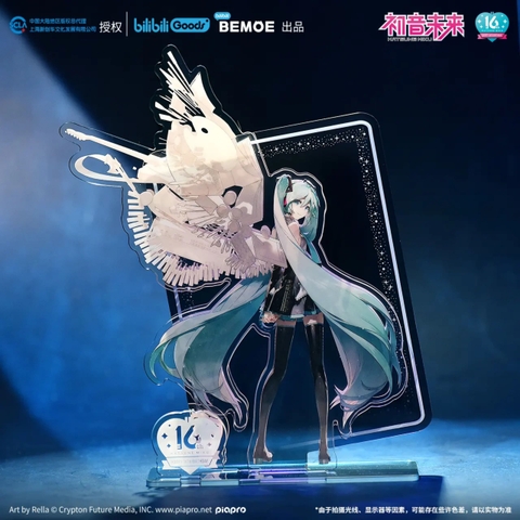 Standee Hatsune Miku series Dear Creators/Ngưng Tụ Vị Lai hiệu ứng hologram ngân hà kỉ niệm sinh nhật lần thứ 16, hàng chính hãng BEMOE