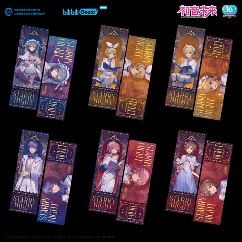 Vé hologram VOCALOID Miku Rin Len Luka Meiko Kaito series Starry Night/Tinh Kỳ Chi Dạ, hàng chính hãng BEMOE