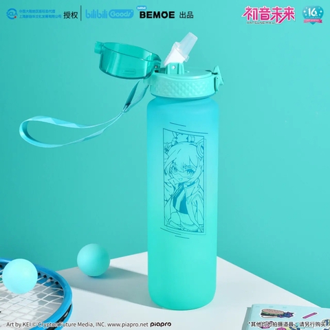 Bình nước 1L Hatsune Miku series Vị Lai Tuỳ Hành, hàng chính hãng BEMOE