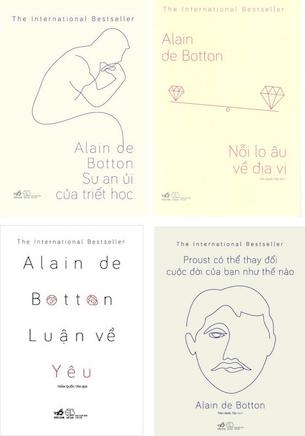 Combo 4 quyển - Luận Về Yêu - Sự An Ủi Của Triết Học - Nỗi Lo Âu Về Địa Vị - Proust Có Thể Thay Đổi Cuộc Đời Bạn Như Thế Nào - Alain de Botton