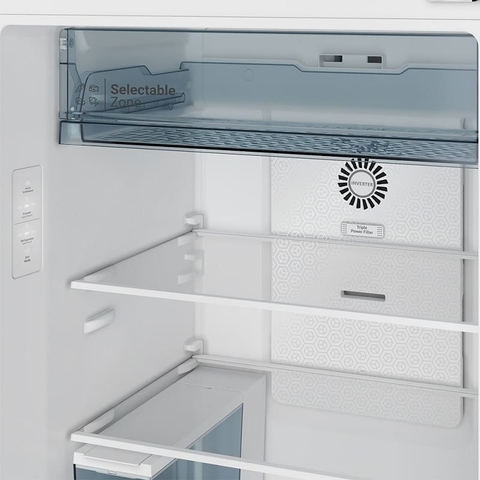 [New] Tủ Lạnh Hitachi 2 Cánh Ngăn Đông Trên 407 lít HRTN6443SAMGWVN màu kính trắng nhám, đá tự động giá tốt