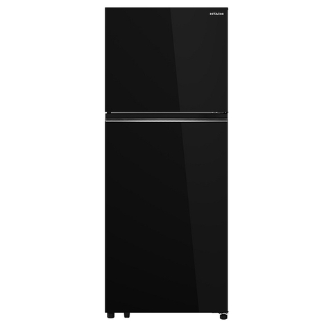 [New] Tủ Lạnh Hitachi 2 Cánh Ngăn Đông Trên 374 lít HRTN6408SAGBKVN màu kính đen, đá tự động giá tốt