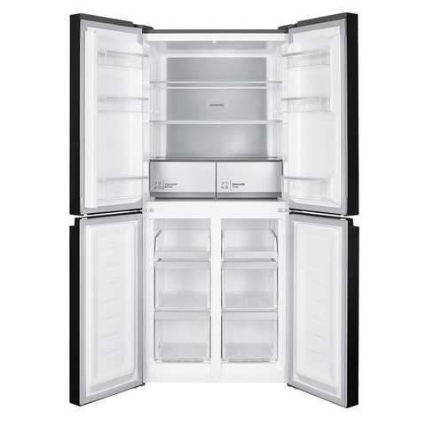 [NEW] Tủ lạnh Hitachi 4 cánh 466 lít HR4N7522DSGBVN, ngăn đá dưới, màu kính đen, giá tốt