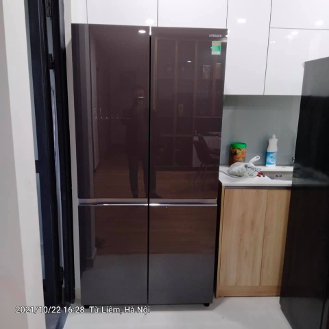 Tủ lạnh 4 cánh Hitachi inverter 569 lít R-WB640VGV0 GMG chính hãng giá rẻ