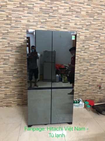 Tủ lạnh Hitachi inverter 569 lít  R-WB640VGV0X (MIR) 4 cửa ngăn đông dưới chính hãng