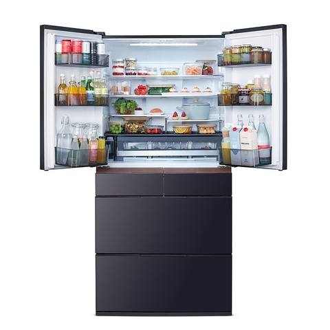 [NEW] Tủ Lạnh Hitachi 6 cánh Nhập Khẩu Nhật Bản Inverter 670 lít R-GW670TV XM, model mới, màu gương xám khói