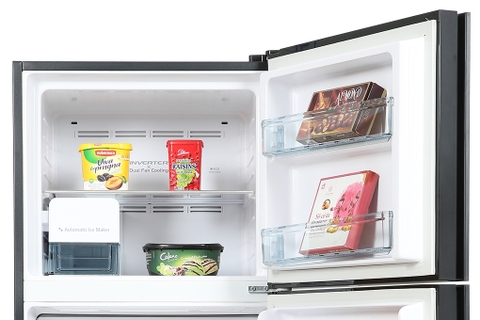 Tủ lạnh 2 cánh Hitachi inverter 349 lít R-FVY480PGV0 (GBK) màu đen