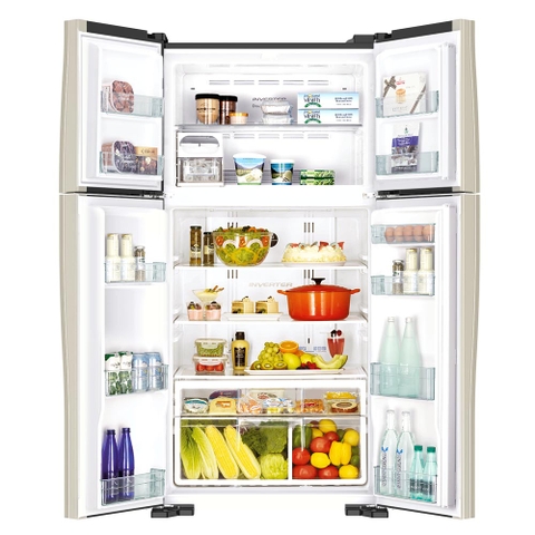 Tủ lạnh Hitachi 4 cánh 509 lít inverter R-FW650PGV8 (GBK) giá rẻ