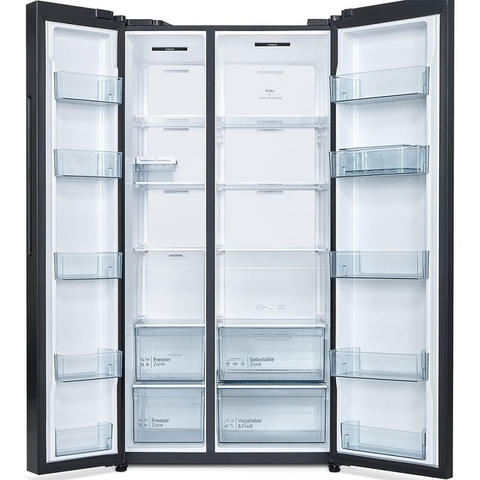 [New] Tủ lạnh Hitachi Side by Side 2 cửa 653L HRSN9713ESAUVN màu đen Sapphire, giá tốt