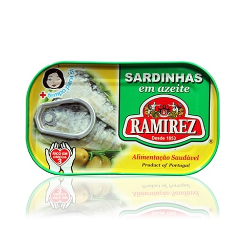 CÁ MÒI NGÂM DẦU OLIVE RAMIREZ HỘP 125G