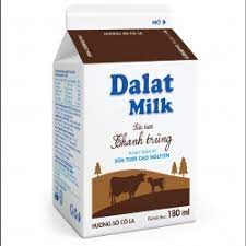 SỮA TƯƠI THANH TRÙNG CHOCOLATE DALAT MILK HỘP 180ML