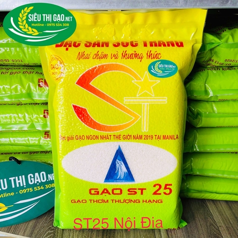 GẠO ST25 ĐẶC SẢN SÓC TRĂNG túi 5kg