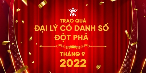 TRAO QUÀ ĐẠI LÝ CÓ DOANH SỐ ĐỘT PHÁ THÁNG 9