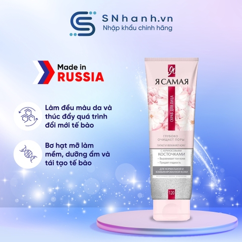 Tẩy tế bào chết mặt với hạt mơ Armenia “Tôi là nhất” Tuýp 120ml