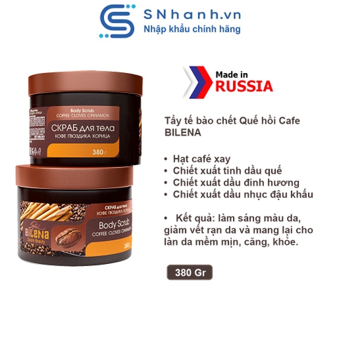 Tẩy tế bào chết quế hồi café Bilena 380Gr