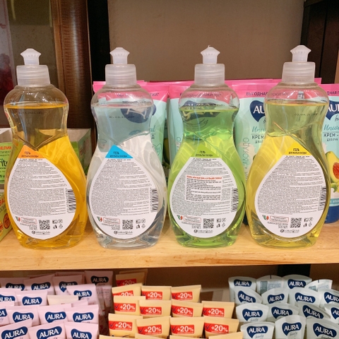 Nước rửa bát Qualita Organic 90% thành phần tự nhiên Chai 500ml