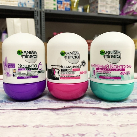 Lăn khử mùi Garnier 48h Protect 6, Spring Fresh cho nữ