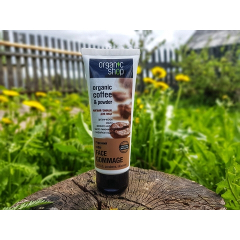 [BẢN NGA] Tẩy tế bào chết mặt  Face Cafe Gommage Organic Shop 75ml