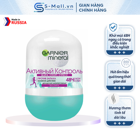 Lăn khử mùi Garnier Active Control bảo vệ 48h