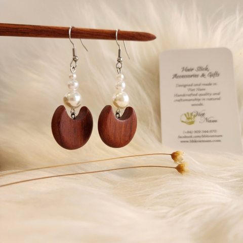 HOA TAI GỖ ĐÍNH HẠT ĐÁ 14