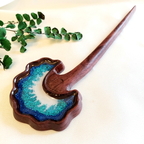 TRÂM CÀI TÓC GỖ-RESIN - BIỂN XANH