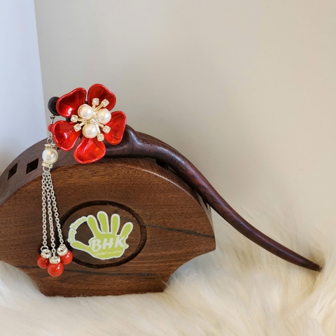 TRÂM CÀI TÓC TUA RUA HOA ĐỎ 5 CÁNH