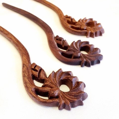 Trâm gỗ cài tóc 