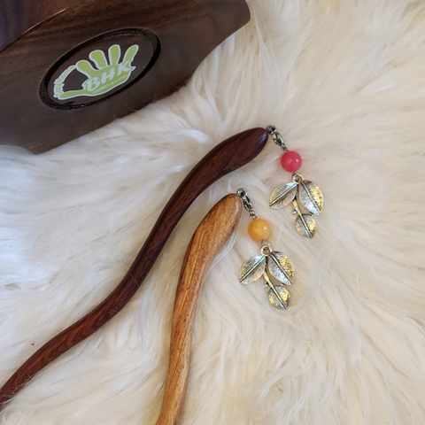 Trâm cài tóc tua rua 3 lá - 2