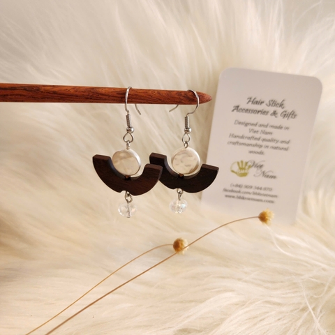 HOA TAI GỖ ĐÍNH HẠT ĐÁ 13