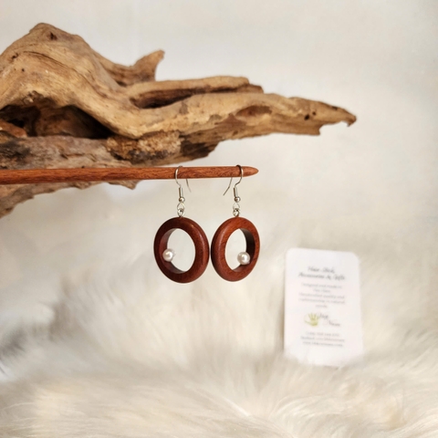 HOA TAI GỖ ĐÍNH HẠT ĐÁ 10